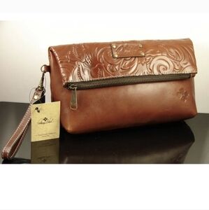 Patricia Nash Embossed Leather Clutch